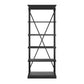 Cornice Etagere Bookcase - Black Finish