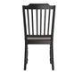 Two-Tone Antique Dining Chairs (Set of 2) - Antique Black, Slat Back