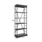 Cornice Etagere Bookcase - Black Finish