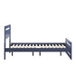 Rectangular Cutout Panel Platform Bed - Twilight Blue, Queen