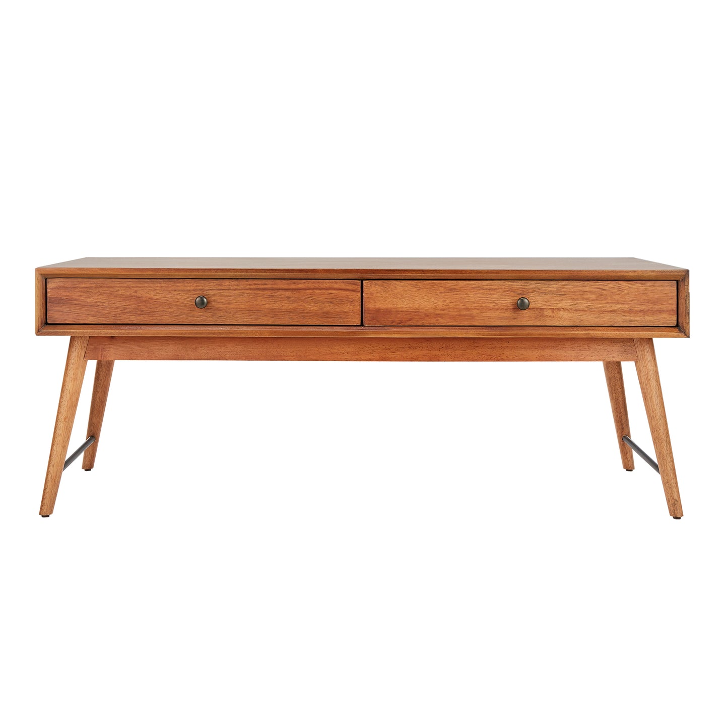 Wood 2-Drawer Coffee Table - Brown