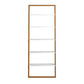 Two-Tone Leaning Ladder Bookcase - Natural and White Finish