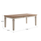 Solid Wood 64-82" Extendable Dining Table - Antique White