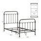 Bed - Frost Gray, Twin (Twin Size)