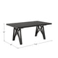 Wood Finish 72"-90" Extendable Dining Table - Black Oak