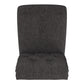 Tufted Rolled Back Bar Height Stools (Set of 2) - Dark Gray