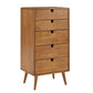 Oak Finish 5-Drawer Chest