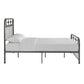 Metal Spindle Platform Bed - Gray, Full Size (Full Size)