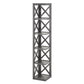 X-Frame 5-Shelf Bookcase - Gray