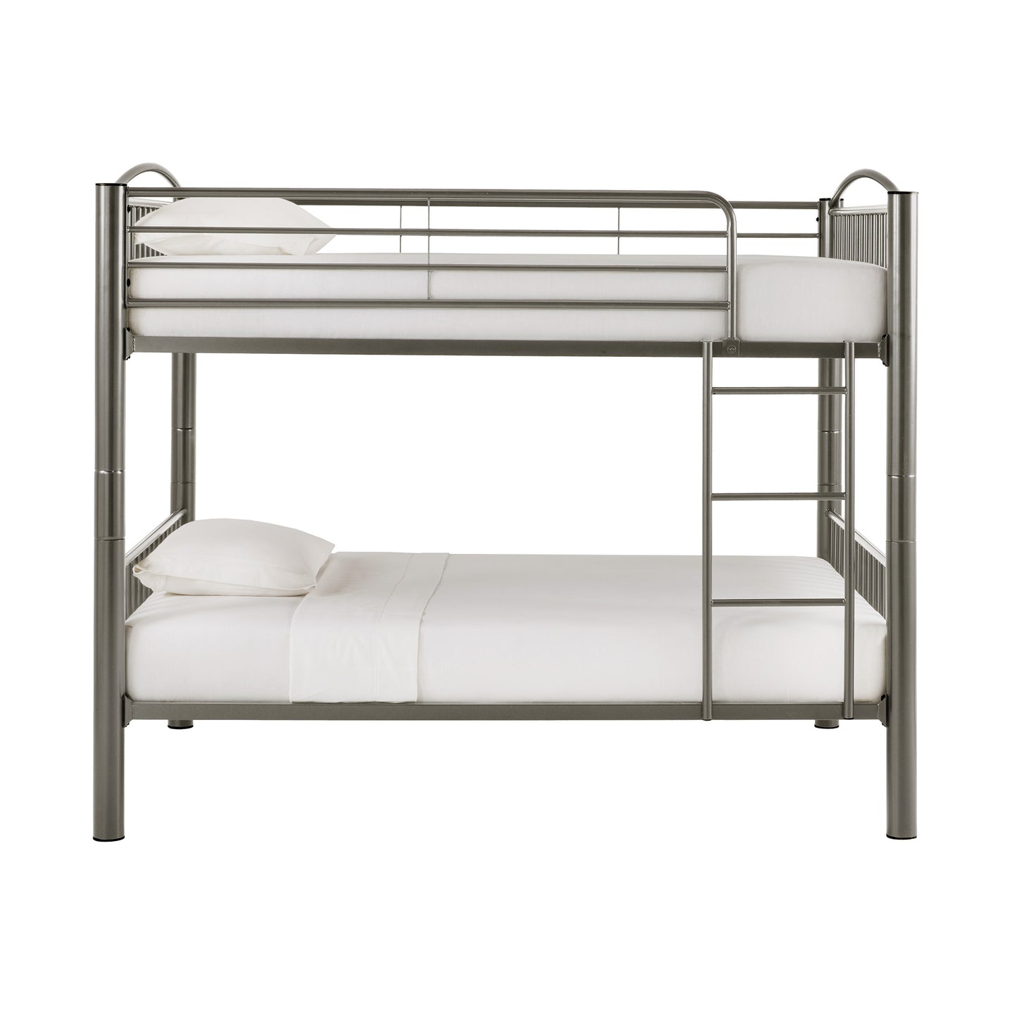 VersaFlex Metal Bunk Bed - Gray, Convertible Full over Full