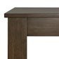 60" Wood Finish Parson Dining Table - Walnut