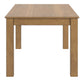 60" Wood Finish Parson Dining Table - Oak Wash