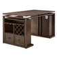 Rectangular Counter Height Dining Table - With Two Wine Cabinets