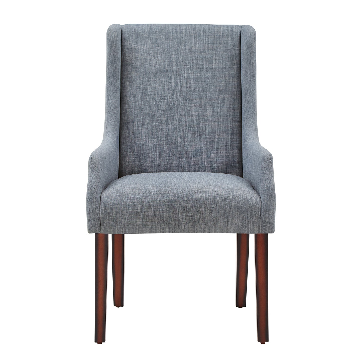 Linen Sloped Arm Hostess Chair - Blue Linen