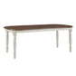 Two-Tone Extending Dining Table - Antique White