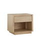 Danish-inspired Modern 1-Drawer Nightstand - Natural Finish