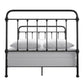 Graceful Lines Victorian Metal Bed - Black Finish, Full Size (Full Size)