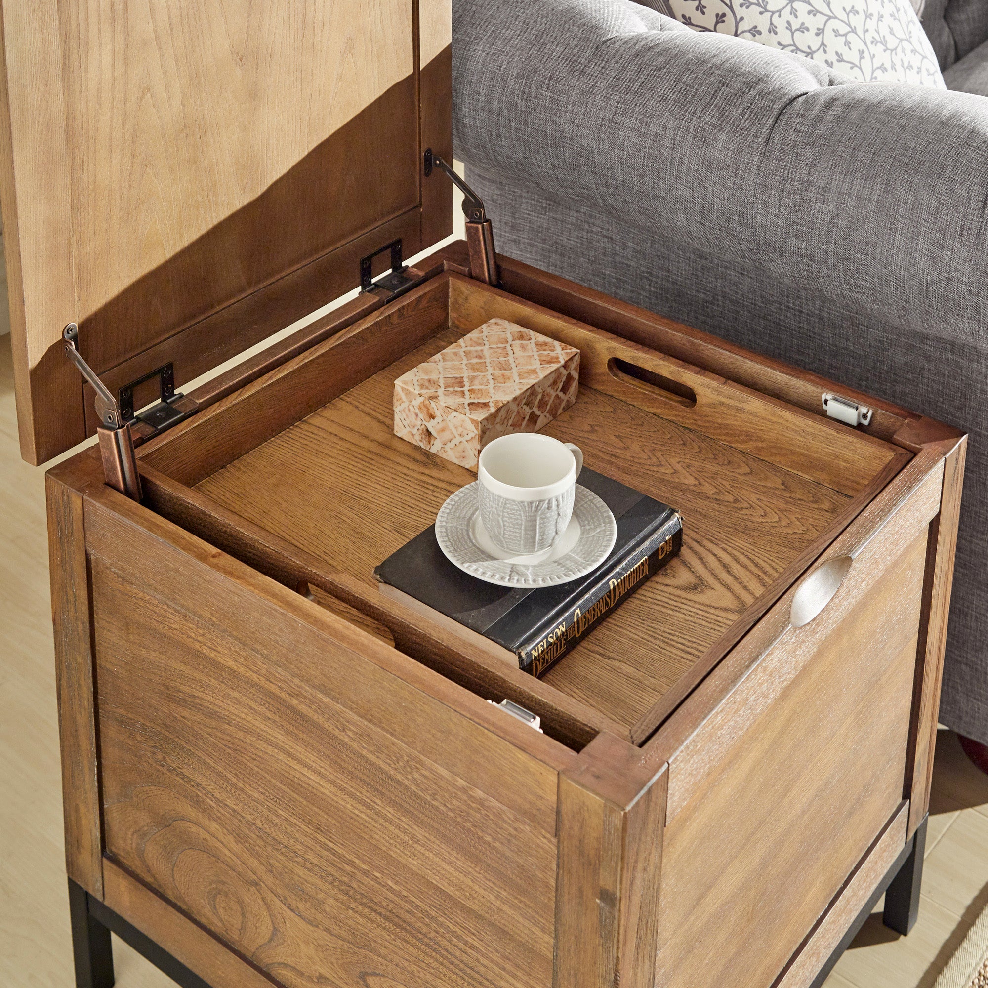 Storage Trunk End Table with Removable Tray by iNSPIRE Q Classic iNSPIRE Q Home