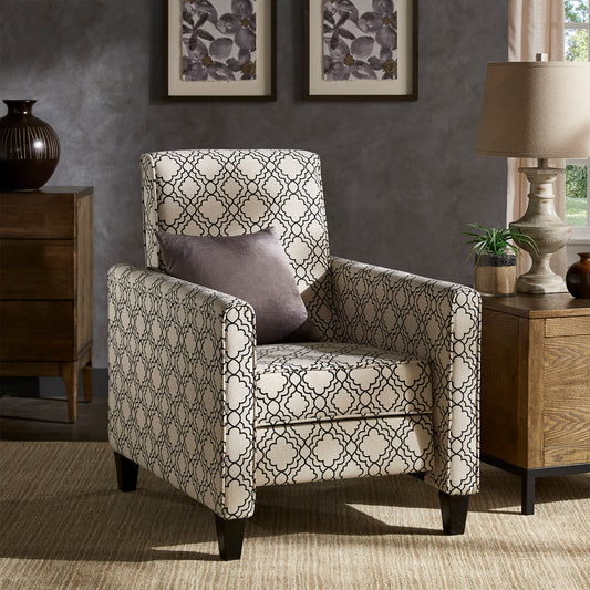 Fabric Push Back Recliner - Moroccan Print