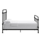 Graceful Lines Victorian Metal Bed - Black Finish, Full Size (Full Size)