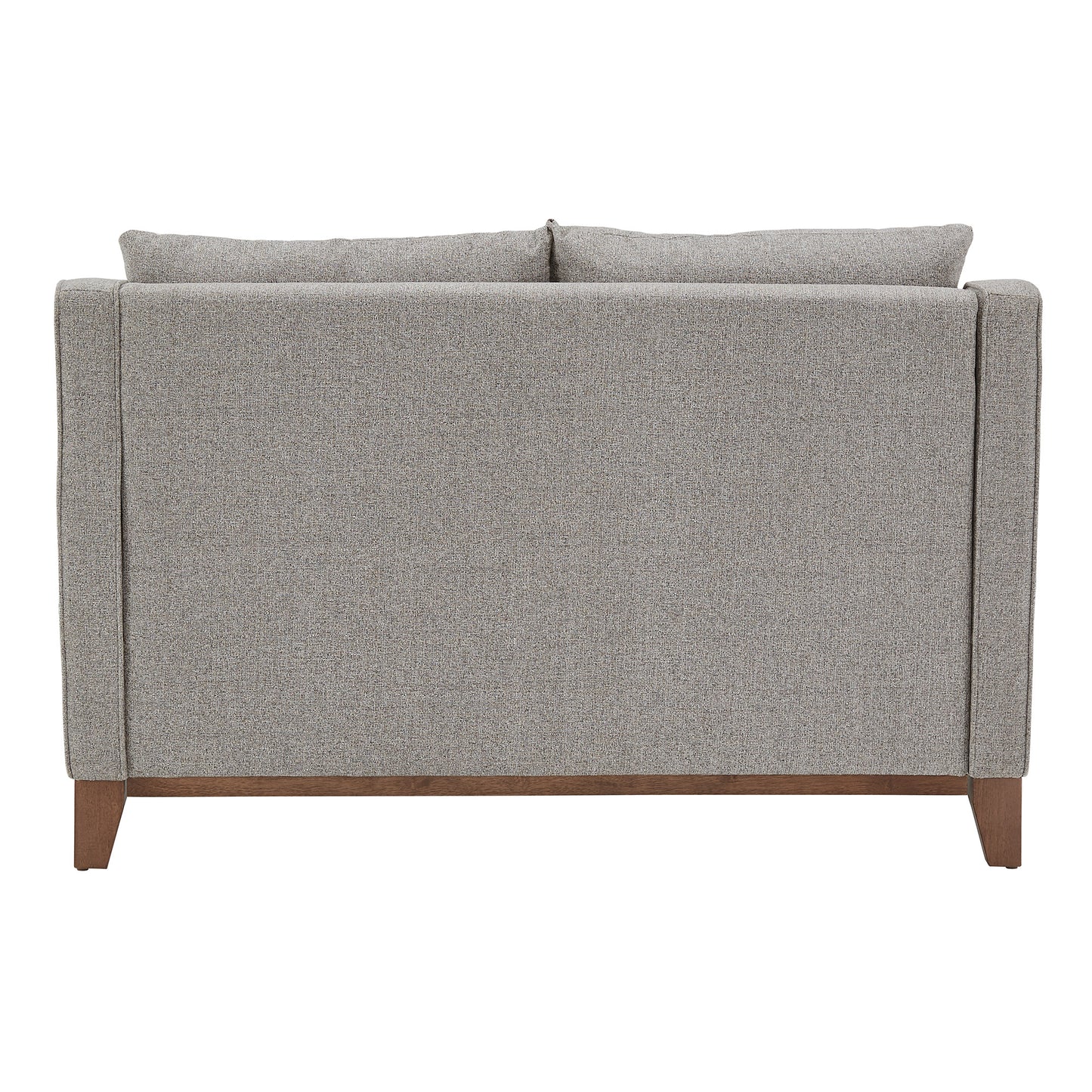 Fabric Loveseat with Down Feather Cushions - Gray