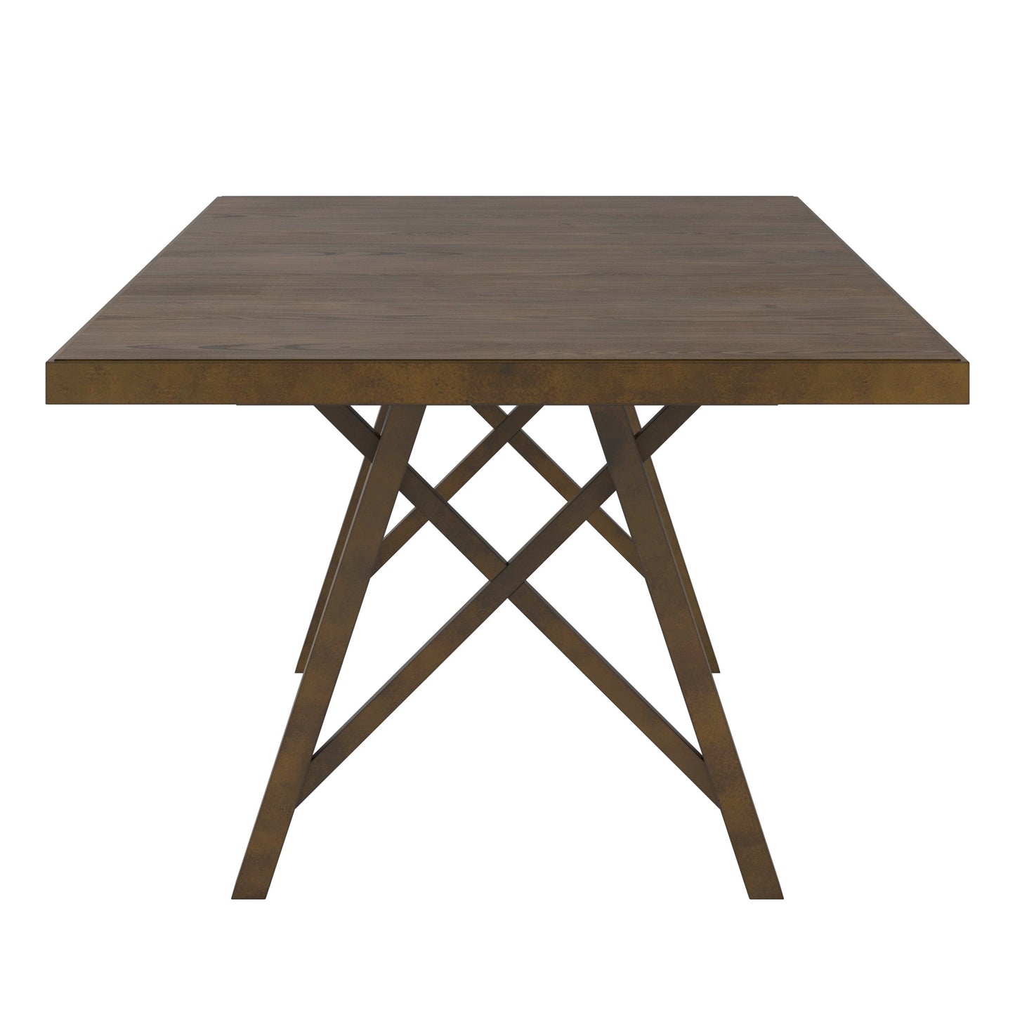 Wood Finish 72"-90" Extendable Dining Table - Walnut