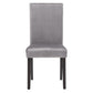 Nailhead Velvet Upholstered Chairs (Set of 2) - Sida Dining Chair, Gray