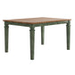 Solid Wood 48-65.7" Extendable Counter Height Dining Table - Antique Sage