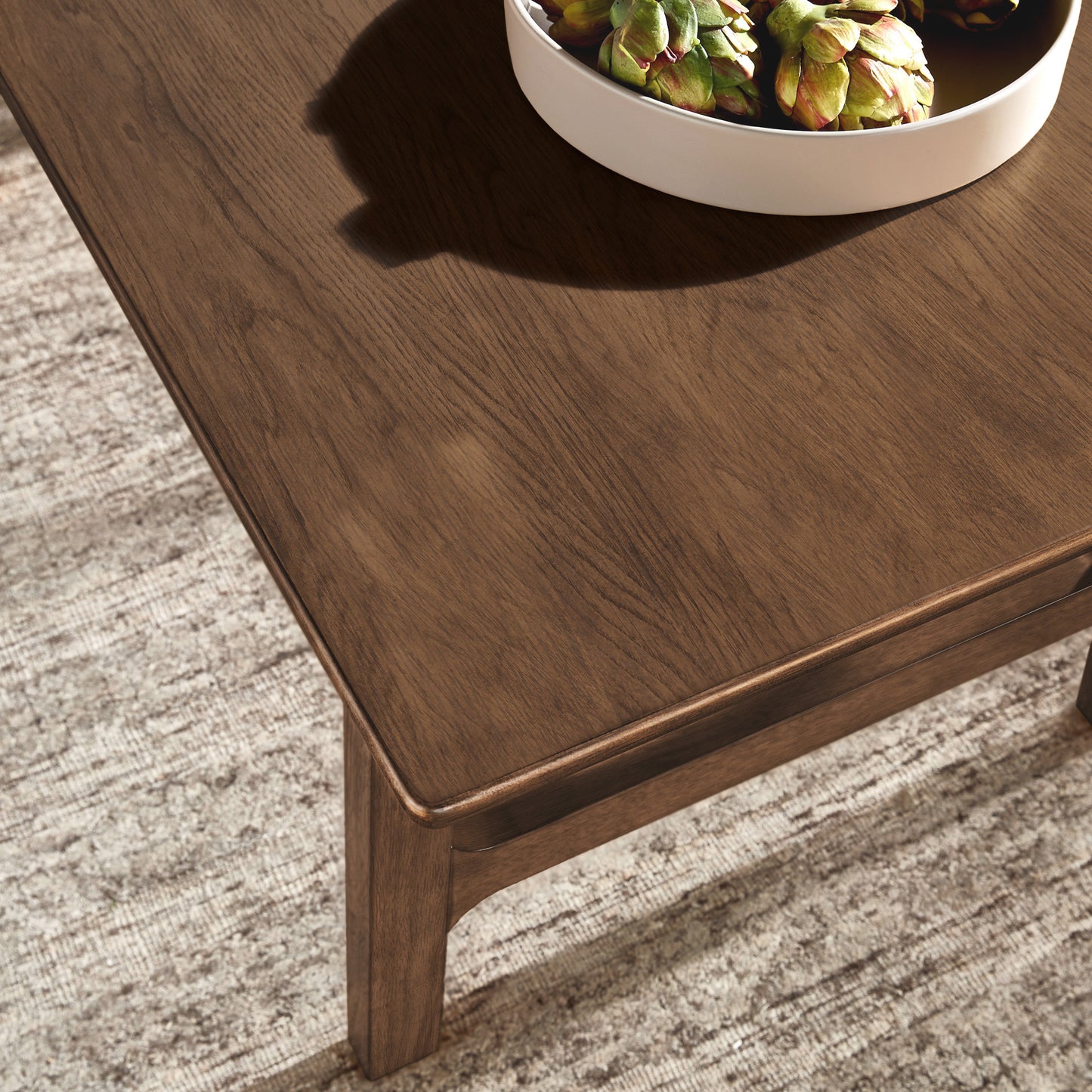 Modern Scandinavian Wood Finish 71" Dining Table - Walnut Veneer