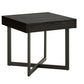 Wood Finish Tables with Drawers - Black Finish, End Table and Coffee Table Set