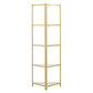 Two-Tone Corner Bookcase - 4-Shelf Bookcase