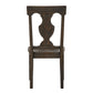 Wood Fiddle Back Dining Chairs (Set of 2)