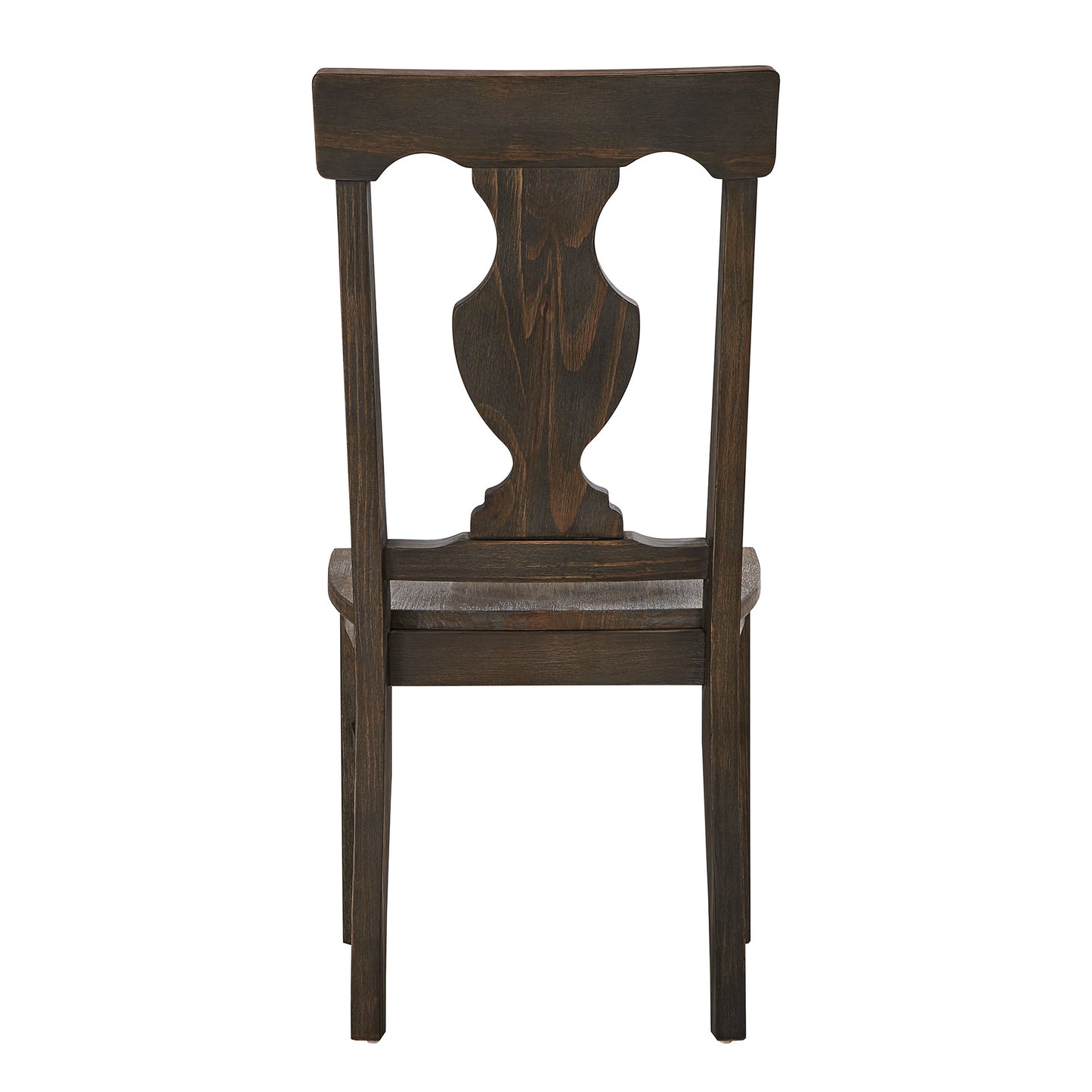 Wood Fiddle Back Dining Chairs (Set of 2)