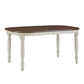 Two-Tone Extending Dining Table - Antique White