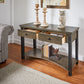 Wood Finish Sofa Table - Antique Gray