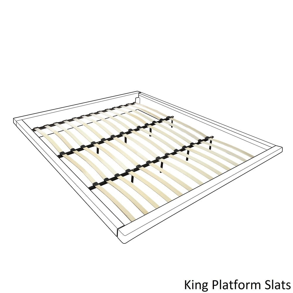 Tufted Nailhead Chesterfield Platform Bed with Footboard - King