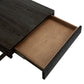 Wood Finish Tables with Drawers - Black Finish, End Table and Coffee Table Set