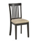 Black Wood Dining Set - 60-inch Table, Mission Back Chairs, 6-Piece Set