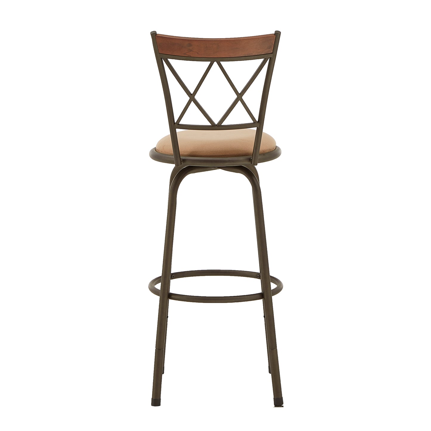 Double X-Back Wood Trim 3-Pack Adjustable Stools - Bronze Finish