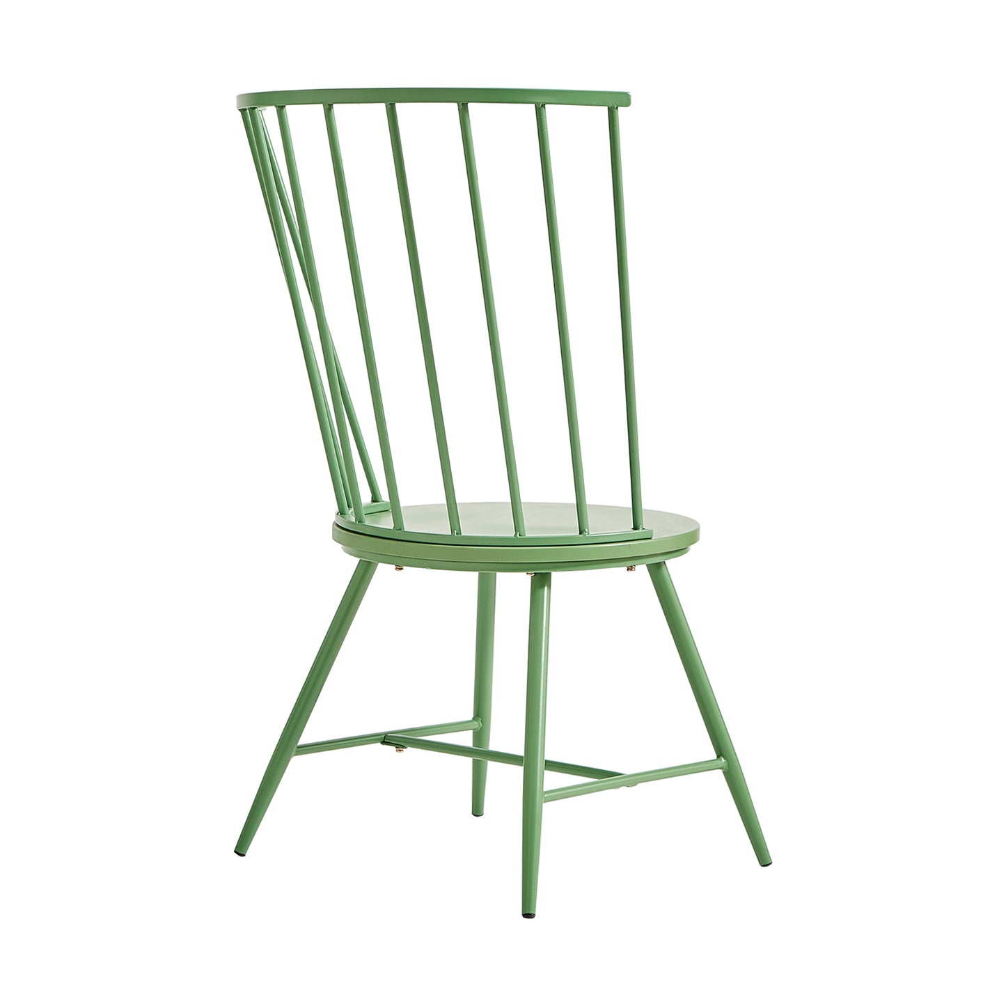 High Back Windsor Classic Dining Chairs (Set of 2) - Meadow Green