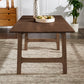 Modern Scandinavian Wood Finish 71" Dining Table - Walnut Veneer