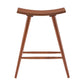 Solid Wood 24" Counter Stool (Set of 2) - Oak Finish