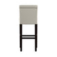 White Faux Leather 29-inch High Back Bar Stools (Set of 2)