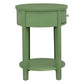 1-Drawer Oval End Table - Meadow Green