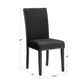 Nailhead Velvet Upholstered Chairs (Set of 2) - Side Dining Chair, Black