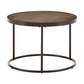 Faux Stingray Round Nesting Coffee Table