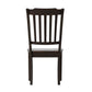 Slat Back Wood Dining Chairs (Set of 2) - Antique Black