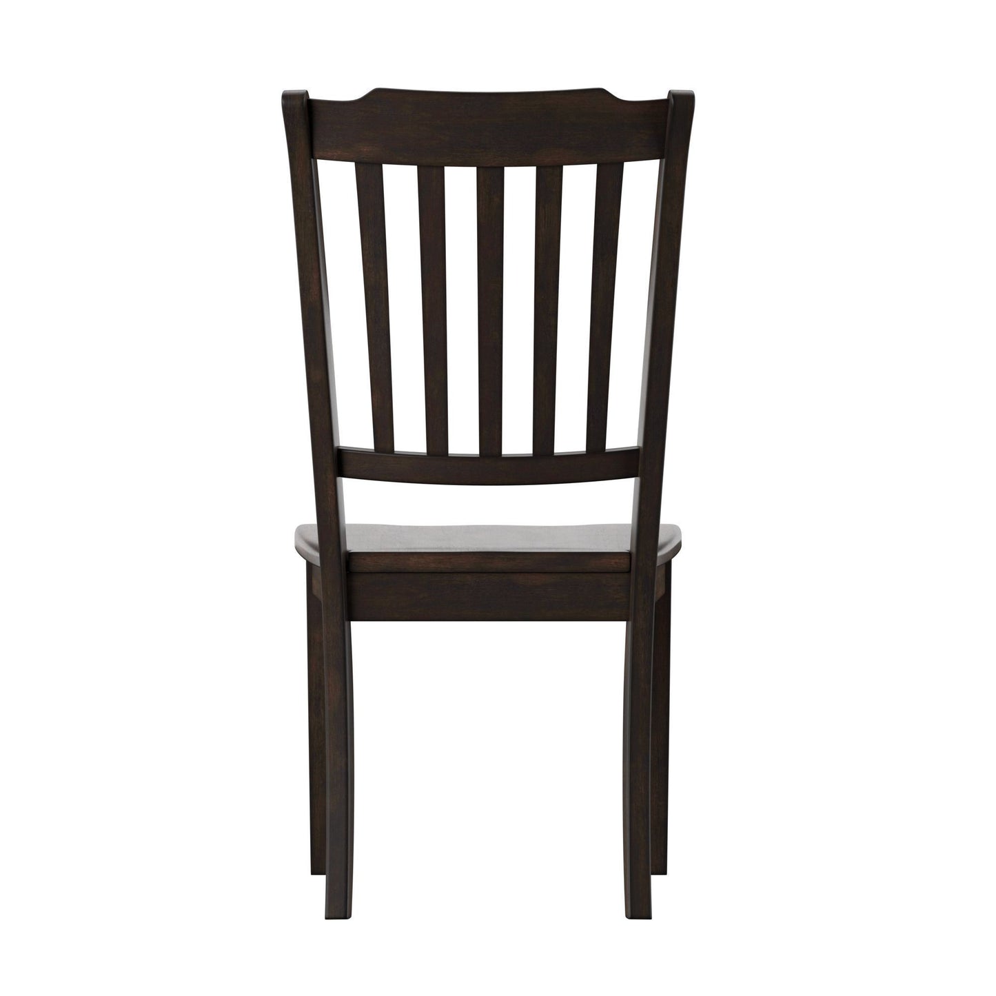 Slat Back Wood Dining Chairs (Set of 2) - Antique Black