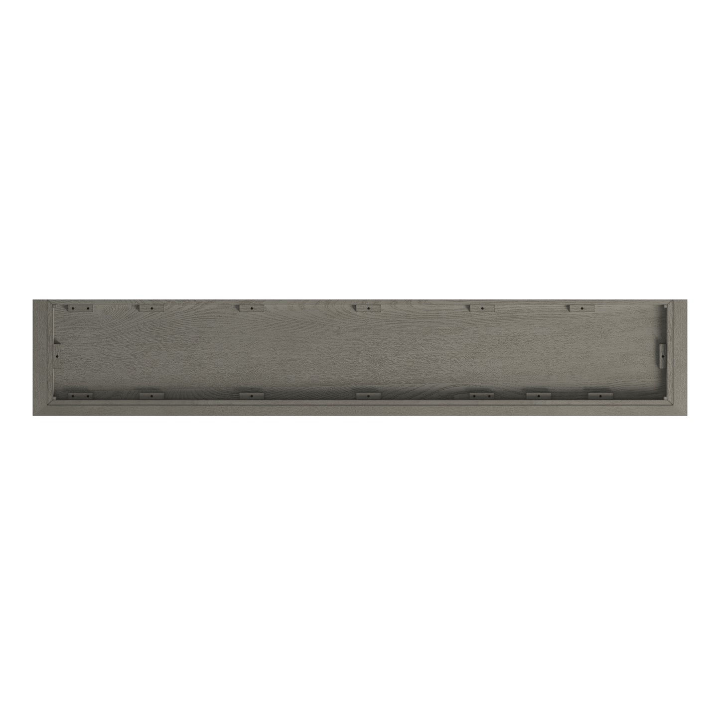 Cornice Triple Shelving Bookcase - Gray Finish