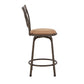 Double X-Back Wood Trim 3-Pack Adjustable Stools - Bronze Finish